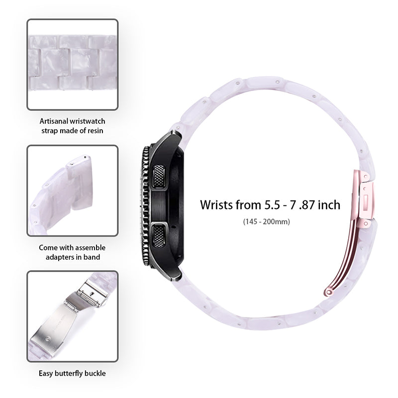 For Huami Amazfit Bip S GTR 42mm GTS Bip Lite Resin Watch Strap Wristband 20mm with Stainless Steel Buckle