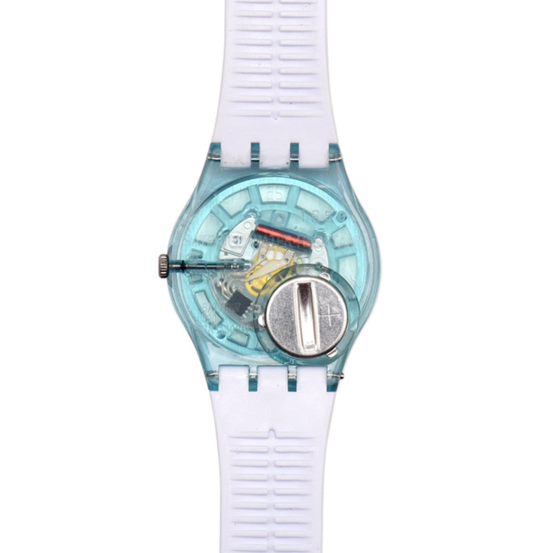For Swatch 19mm Replacement Wrist Band Stripe Printed Silicone Adjustable Smart Watch Strap