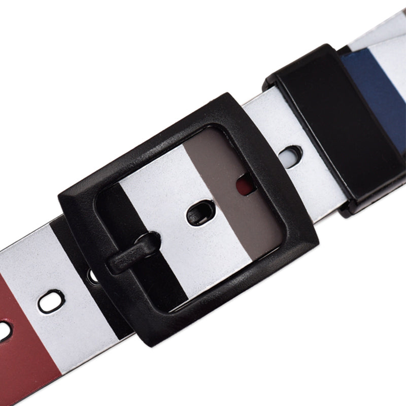 For Swatch 19mm Replacement Wrist Band Stripe Printed Silicone Adjustable Smart Watch Strap