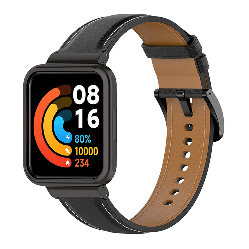 For Xiaomi Redmi Watch 2 Lite Replacement Genuine Leather Strap Adjustable Watch Band