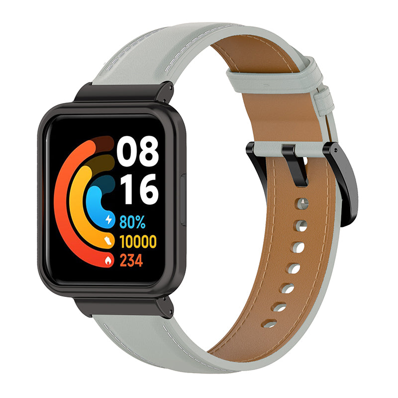 For Xiaomi Redmi Watch 2 Lite Replacement Genuine Leather Strap Adjustable Watch Band