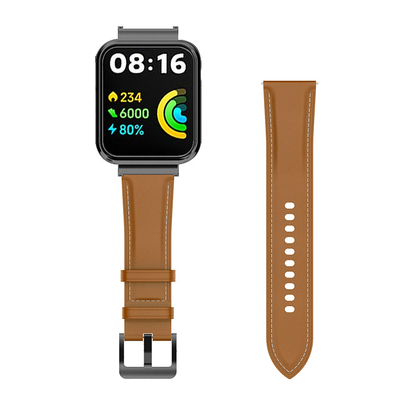 For Xiaomi Redmi Watch 2 Lite Replacement Genuine Leather Strap Adjustable Watch Band