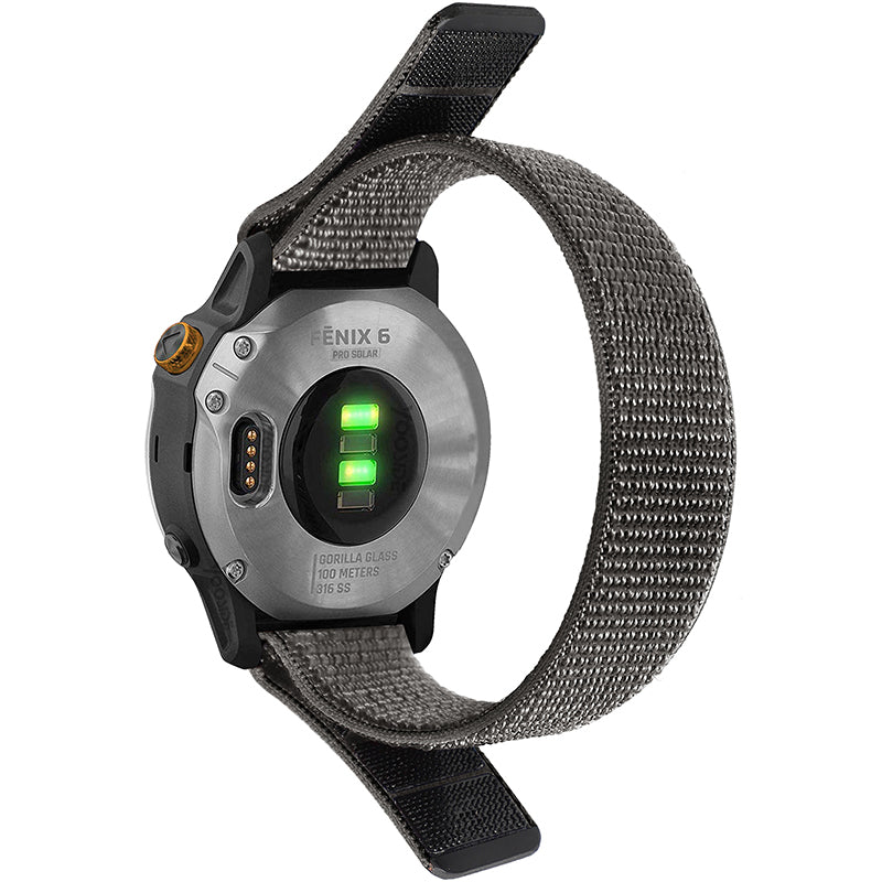 For Garmin Fenix 6S Breathable Nylon Watch Strap 20mm Adjustable Wrist Band Replacement