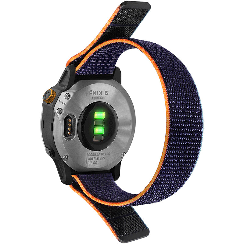 For Garmin Fenix 6S Breathable Nylon Watch Strap 20mm Adjustable Wrist Band Replacement