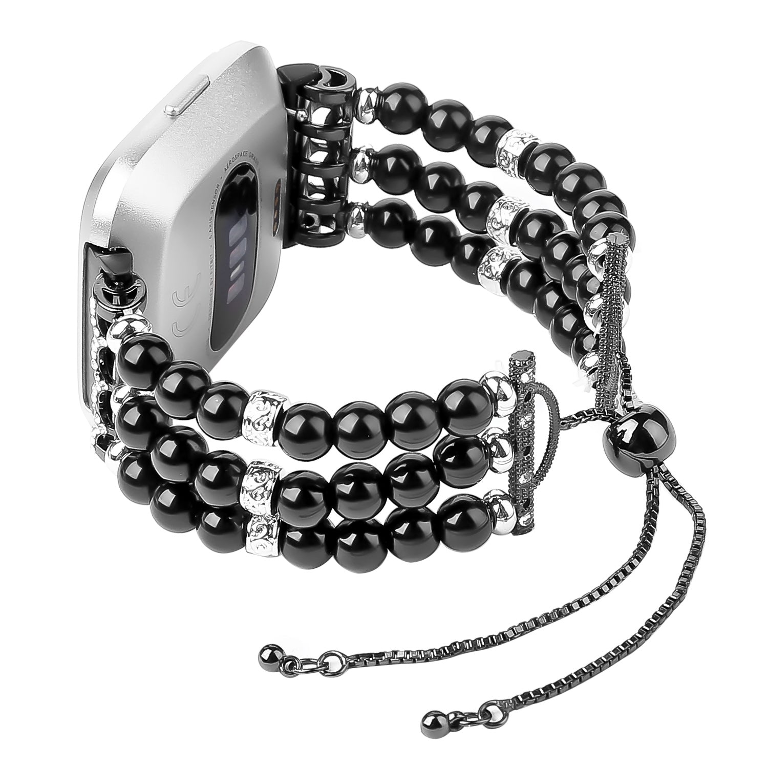 For Fitbit Versa Versa 2 Versa Lite Elegant Women Faux Pearl Watch Band Slide Bracelet Wrist Strap