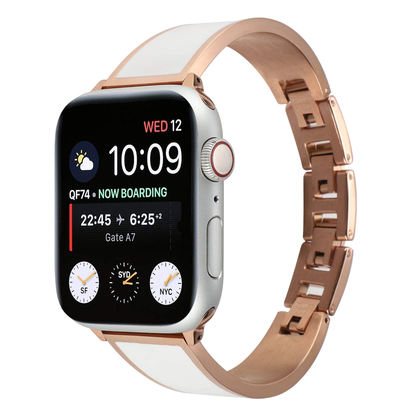 For Apple Watch Ultra 2 49mm Series 9 45mm SE (2023) 44mm Ultra 49mm Series 1 2 3 42mm SE Series 4 5 6 44mm Series 7 45mm Series 8 45mm Chain Style Bracelet Stainless Steel Watchband Watch Strap