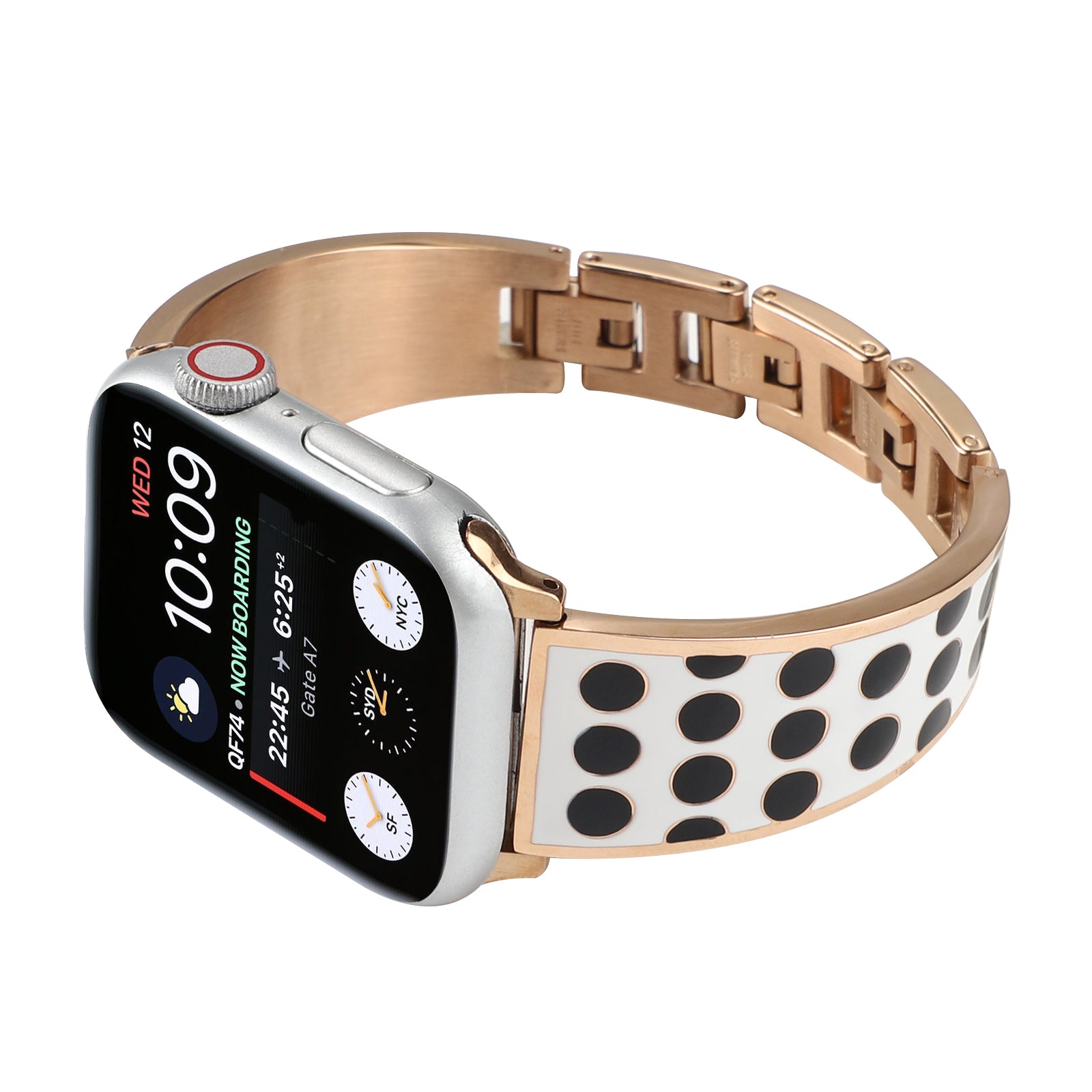 For Apple Watch Ultra 2 49mm Series 9 45mm SE (2023) 44mm Ultra 49mm Series 1 2 3 42mm SE Series 4 5 6 44mm Series 7 45mm Series 8 45mm Chain Style Bracelet Stainless Steel Watchband Watch Strap