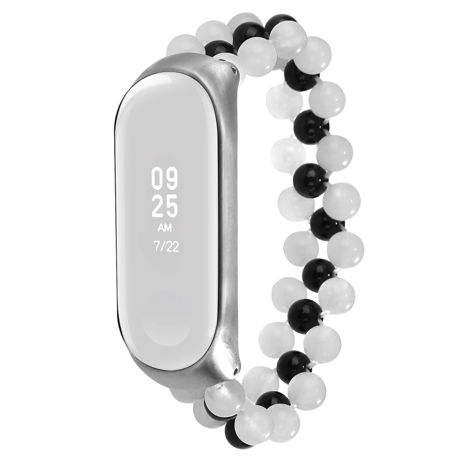 Women Fashion Jade Beaded Bracelet Wrist Strap for Xiaomi Mi Band 3 4 Replacement Smart Watch Band