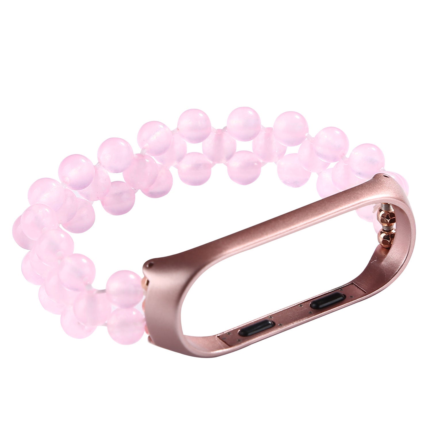 For Xiaomi Mi Band 5 Mi Band 6 Jade Beads Bracelet Smart Watch Band Strap Replacement