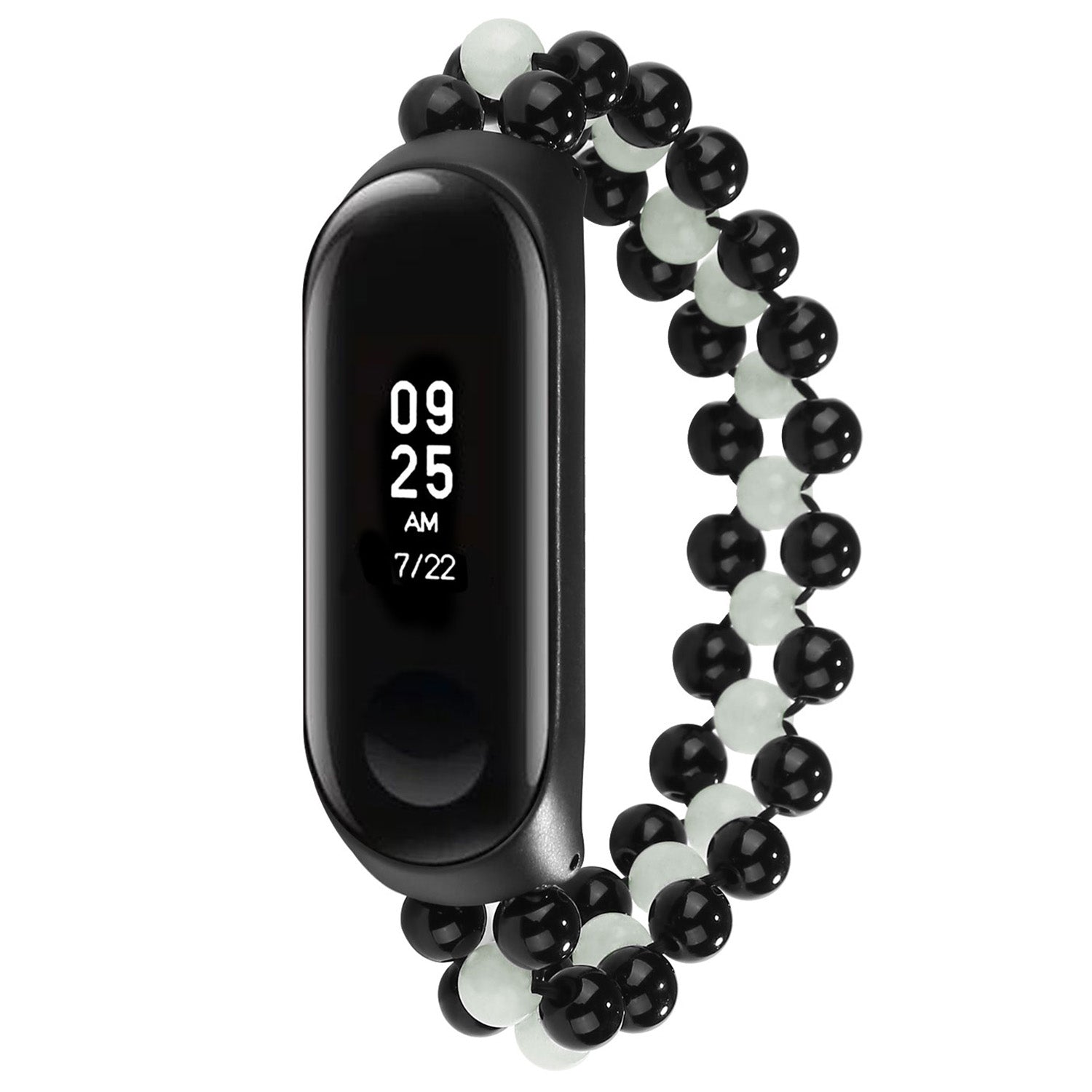 Replacement Smart Watch Band for Xiaomi Mi Band 3 4 Luminous Agate Beaded Bracelet Wrist Strap