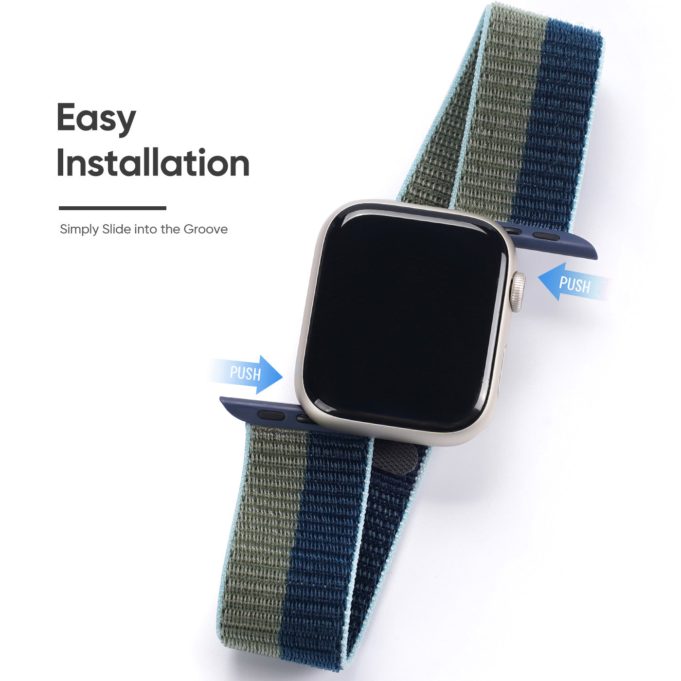 DUX DUCIS for Apple Watch Series 9 8 7 41mm 6 5 SE SE(2022) SE (2023) 4 40mm 3 2 1 38mm Nylon Woven Smartwatch Band Adjustable Replacement Wrist Strap
