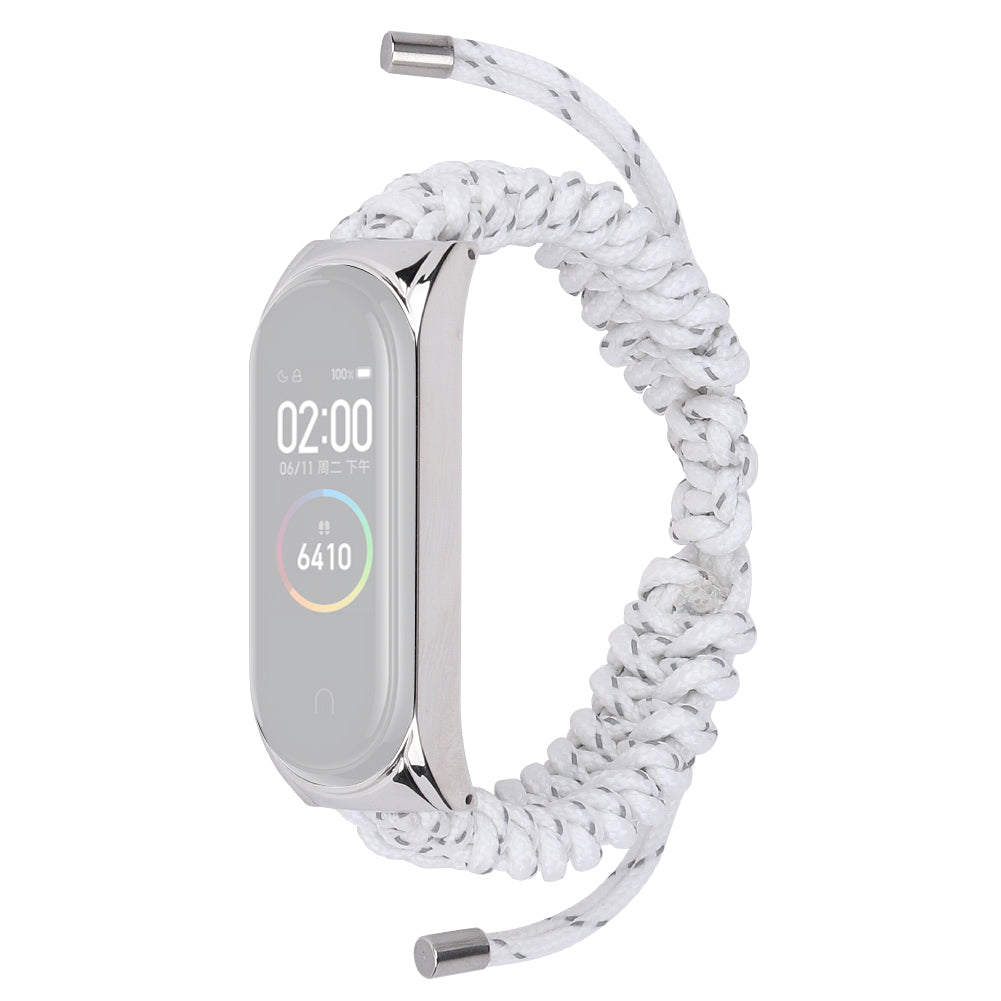 For Xiaomi Mi Band 5 6 Nylon Braided Rope Watch Strap Adjustable Replacement Wrist Band