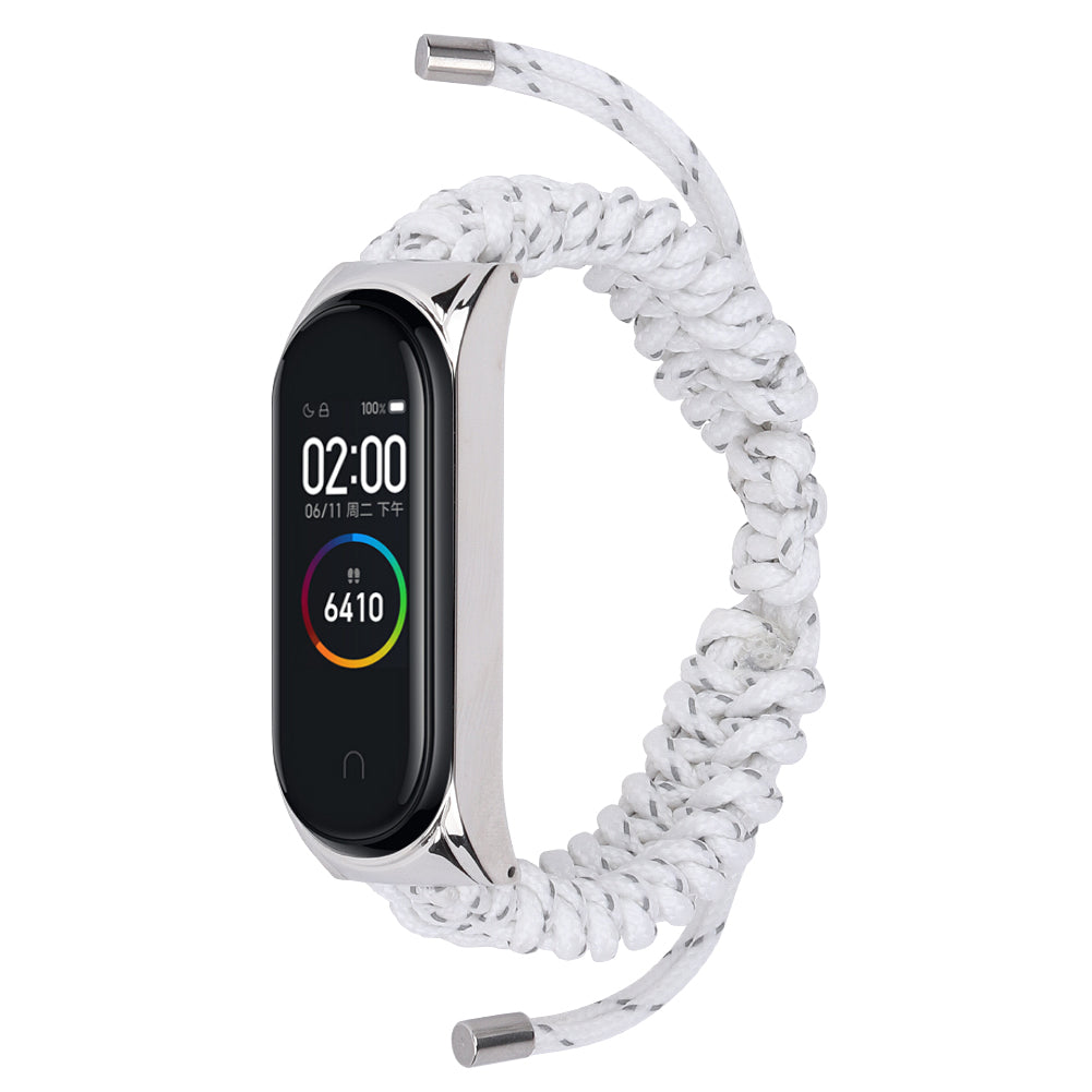 For Xiaomi Mi Band 5 6 Nylon Braided Rope Watch Strap Adjustable Replacement Wrist Band