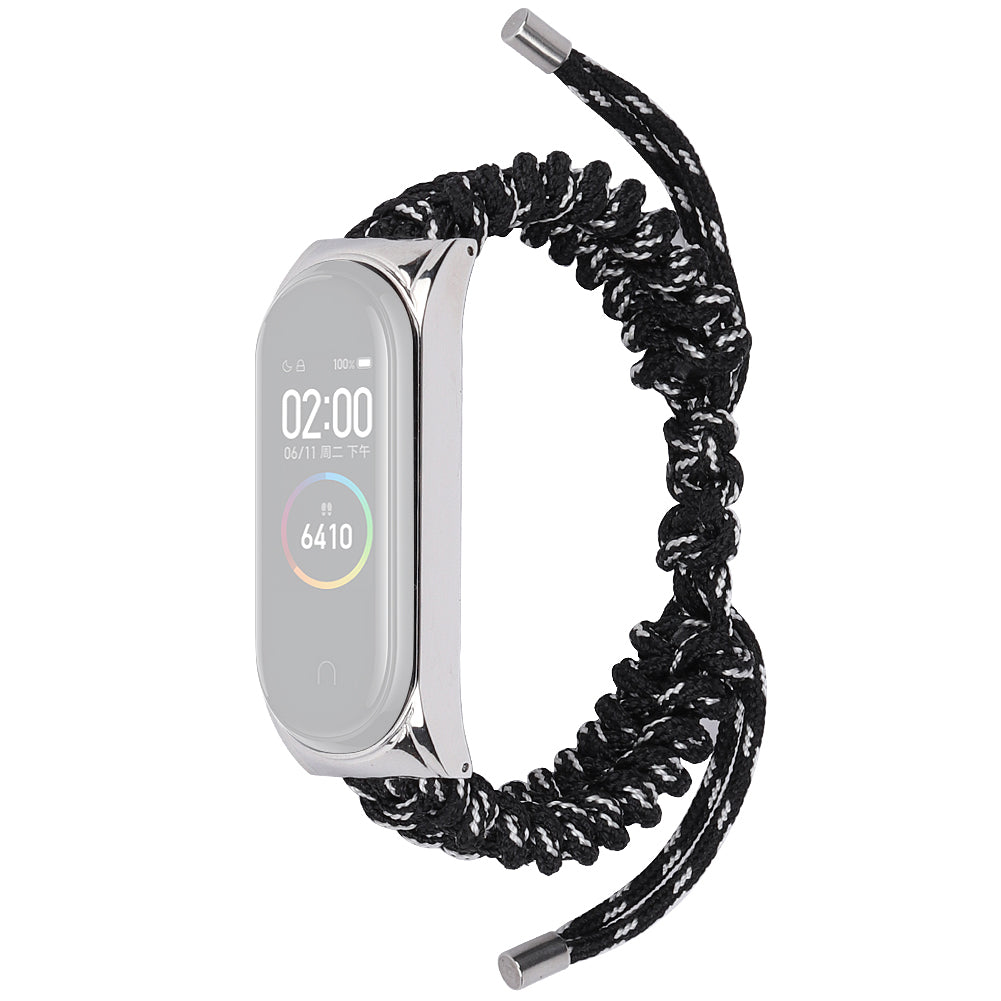 For Xiaomi Mi Band 5 6 Nylon Braided Rope Watch Strap Adjustable Replacement Wrist Band