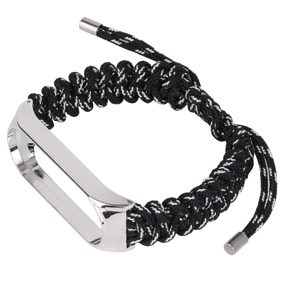 For Xiaomi Mi Band 5 6 Nylon Braided Rope Watch Strap Adjustable Replacement Wrist Band