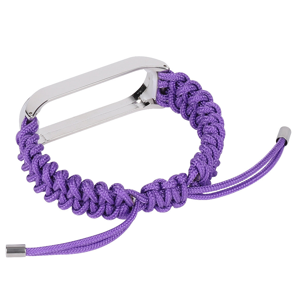 For Xiaomi Mi Band 5 6 Nylon Braided Rope Watch Strap Adjustable Replacement Wrist Band