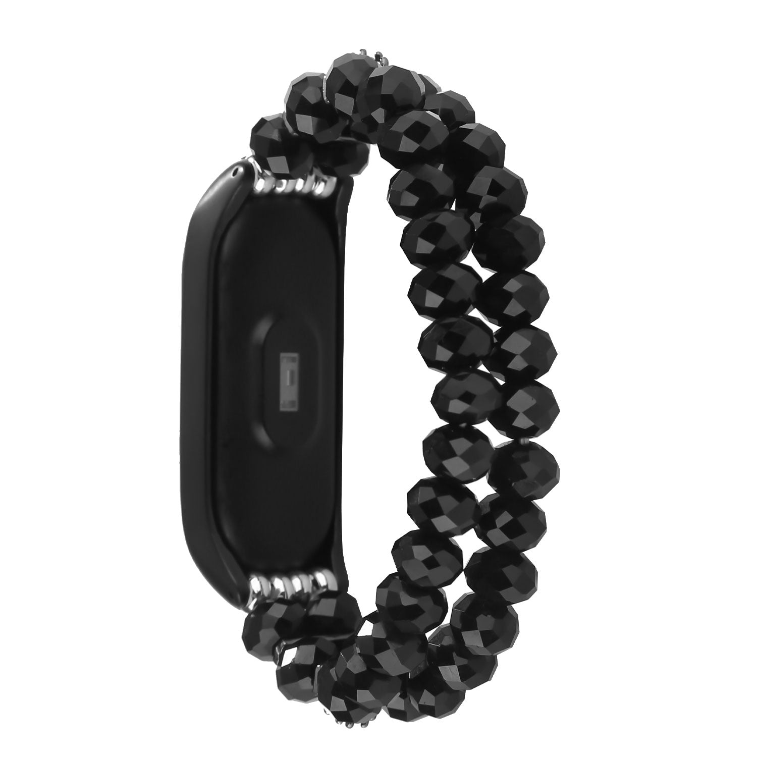 For Xiaomi Mi Band 5 Mi Band 6 Crystal + Alloy Bracelet Smart Watch Strap Replacement Wrist Band