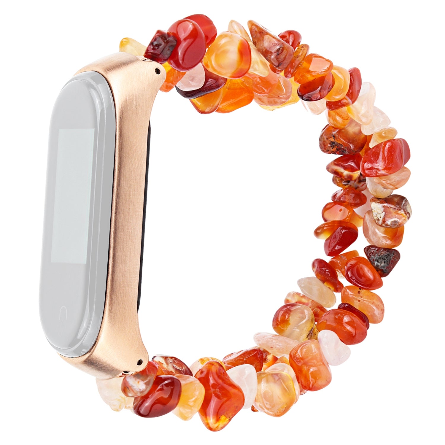For Xiaomi Mi Band 3 4 Watch Strap Natural Stones Watch Band Replacement Wrist Band Bracelet