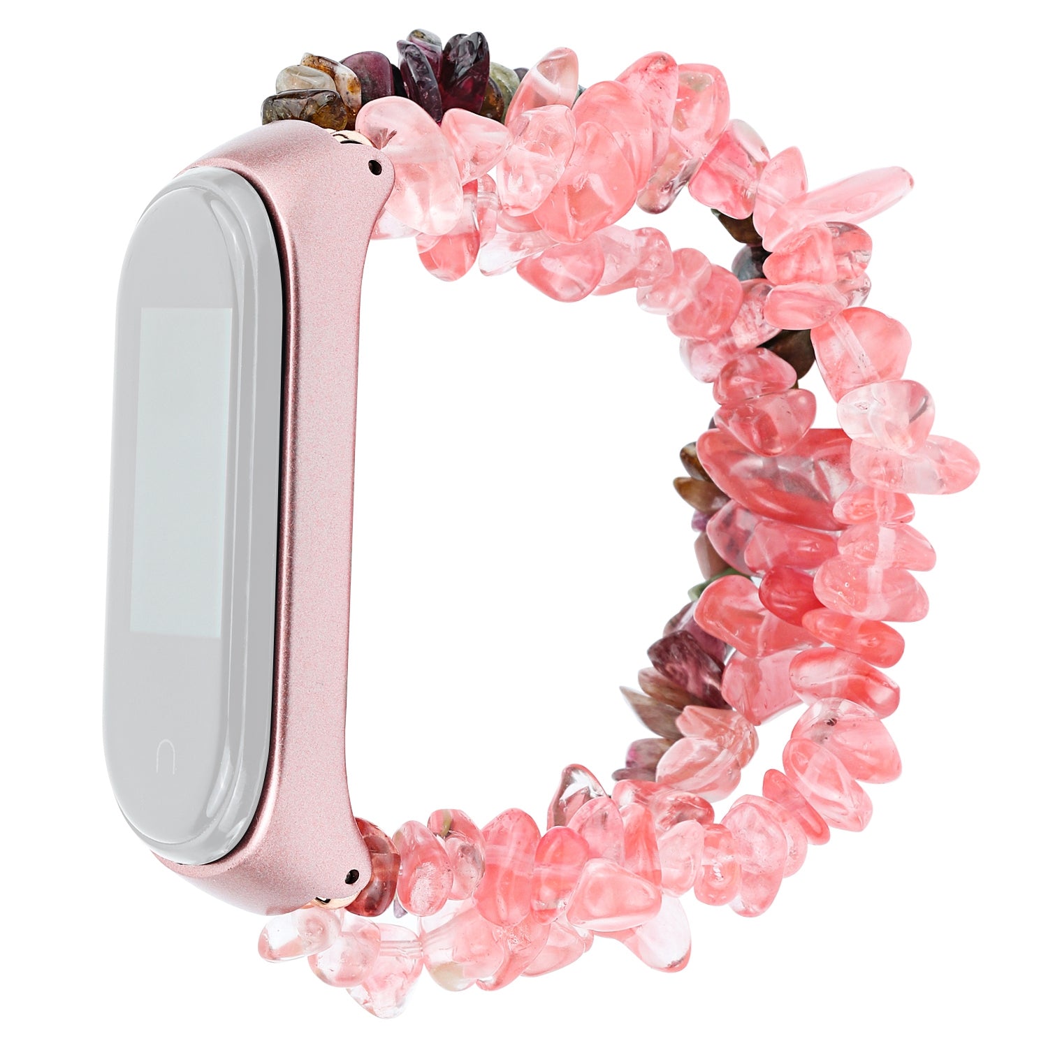 For Xiaomi Mi Band 5 6 Watch Band Natural Stones Watch Strap Replacement Wrist Band Bracelet