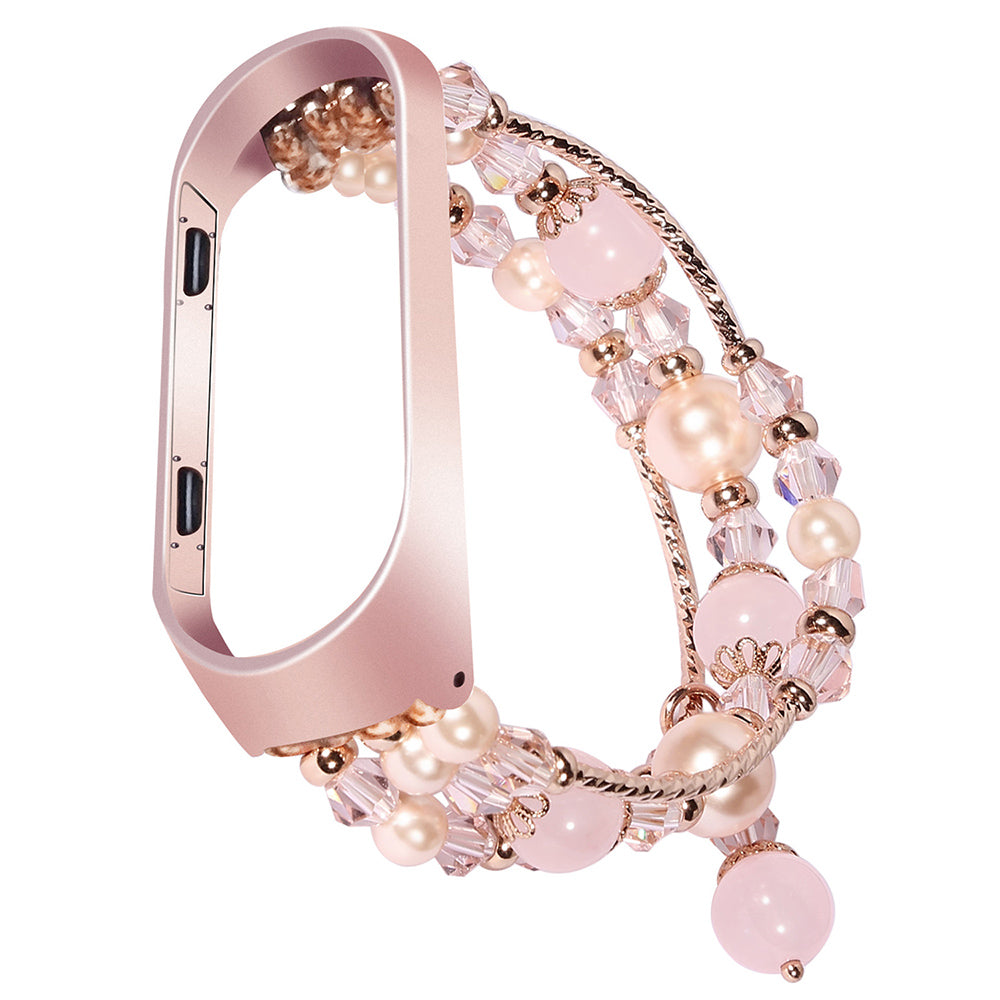 For Xiaomi Mi Band 3 Mi Band 4 Agate Crystal Smart Watch Band Bracelet Replacement Wrist Strap