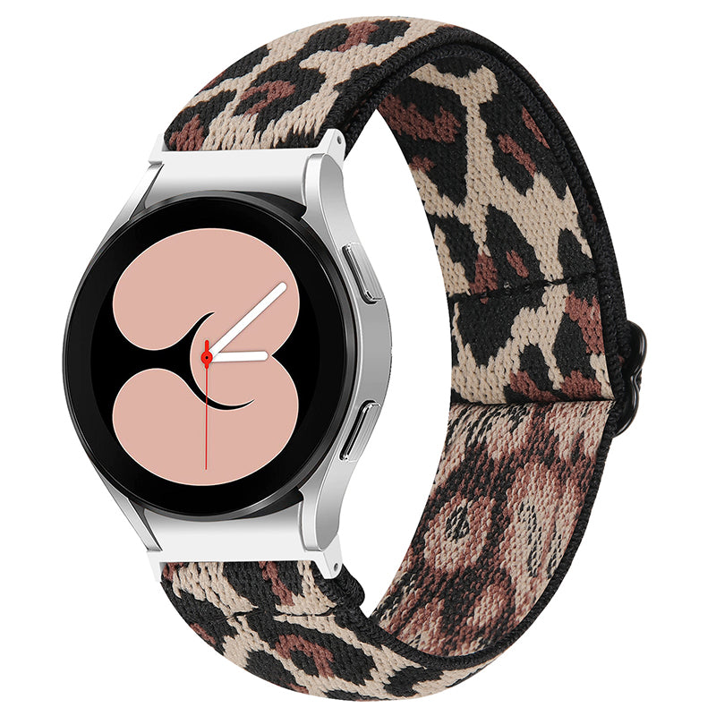 For Samsung Galaxy Watch4 Active 40mm 44mm Watch4 Classic 42mm 46mm Elastic Woven Smart Watch Band Replacement Adjustable Wrist Strap