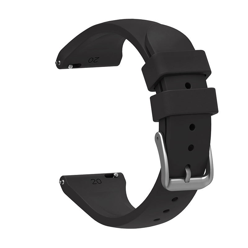 For Samsung Galaxy Watch3 41mm Gear Sport Huawei Watch 2 Silicone Watch Strap 20mm Quick Release Wrist Band with Buckle for Sports Watch