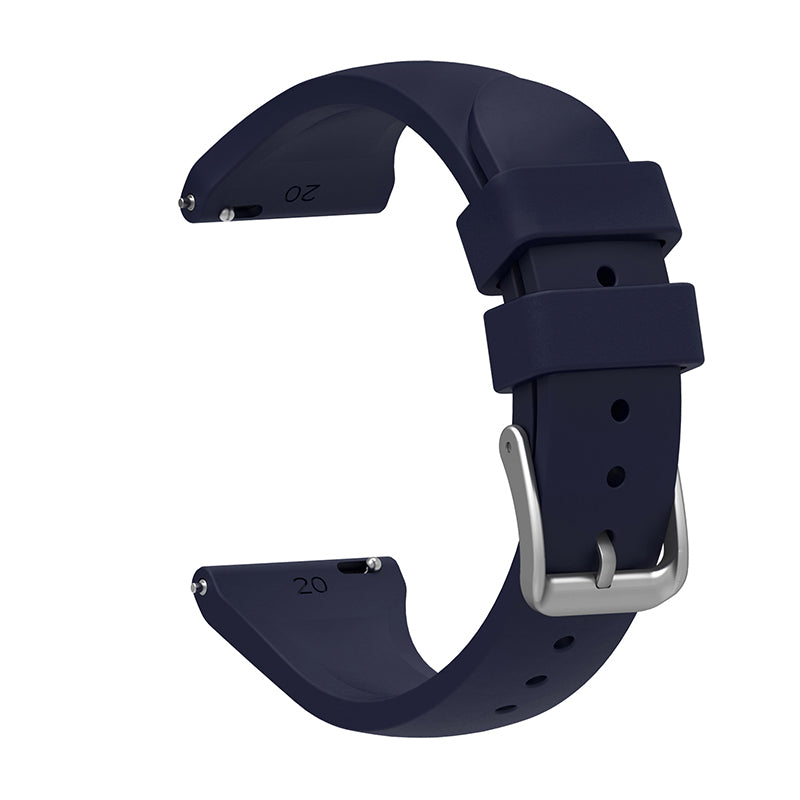 For Samsung Galaxy Watch3 41mm Gear Sport Huawei Watch 2 Silicone Watch Strap 20mm Quick Release Wrist Band with Buckle for Sports Watch