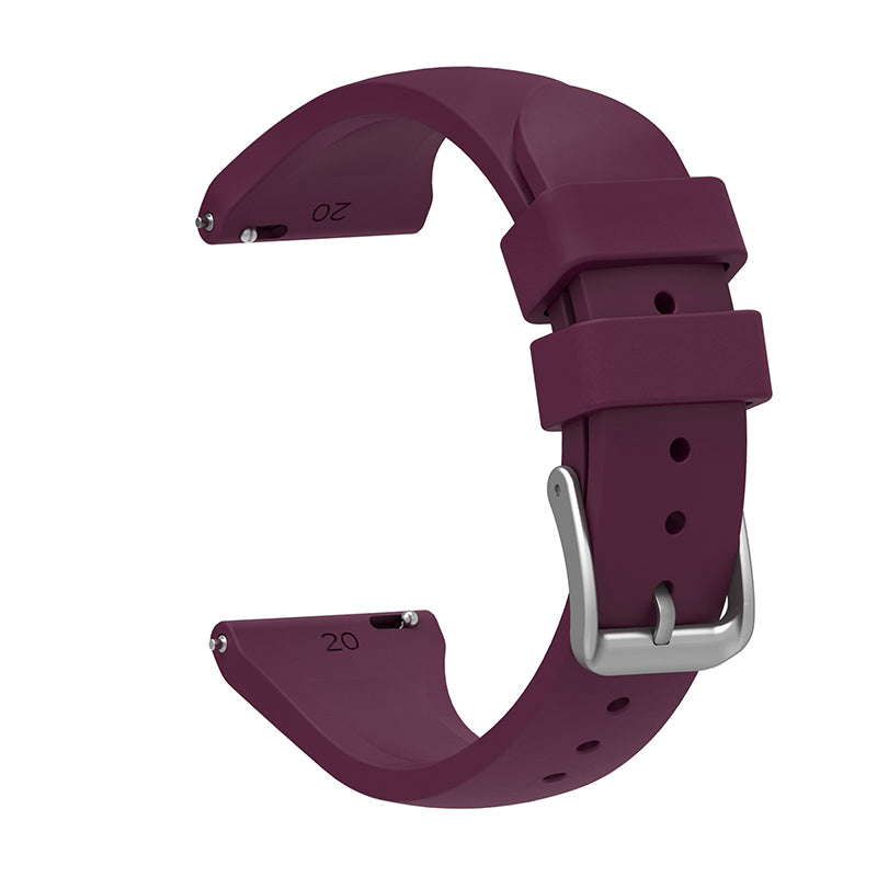 For Samsung Galaxy Watch3 41mm Gear Sport Huawei Watch 2 Silicone Watch Strap 20mm Quick Release Wrist Band with Buckle for Sports Watch