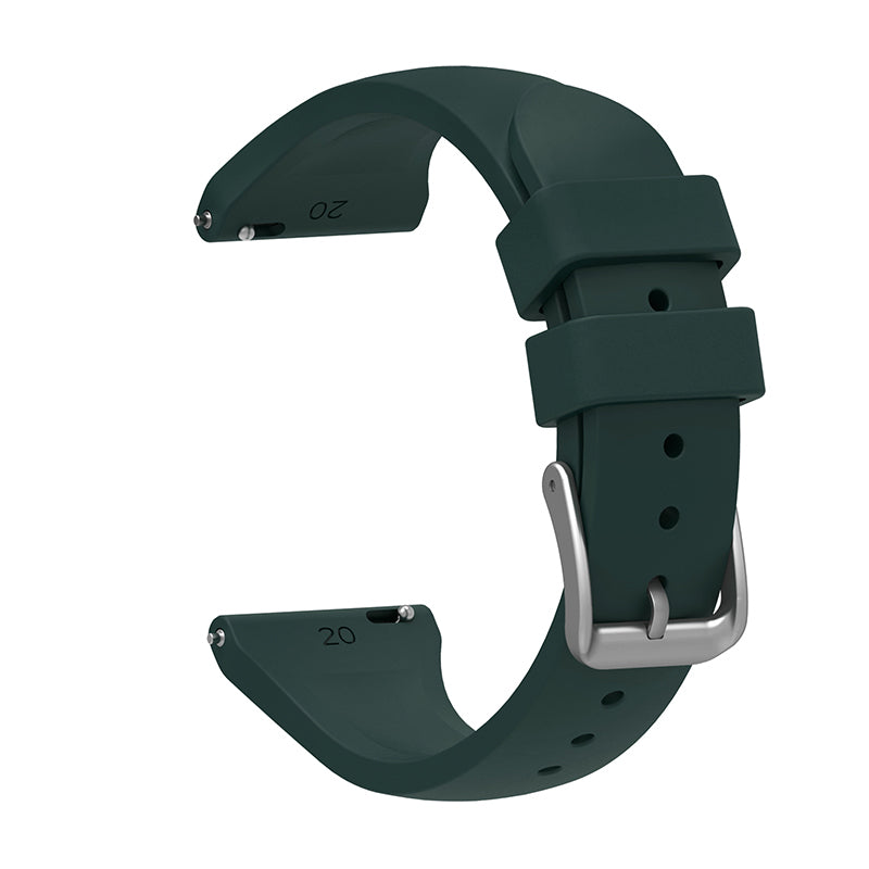 For Samsung Galaxy Watch3 41mm Gear Sport Huawei Watch 2 Silicone Watch Strap 20mm Quick Release Wrist Band with Buckle for Sports Watch