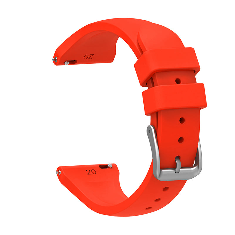 For Samsung Galaxy Watch3 41mm Gear Sport Huawei Watch 2 Silicone Watch Strap 20mm Quick Release Wrist Band with Buckle for Sports Watch