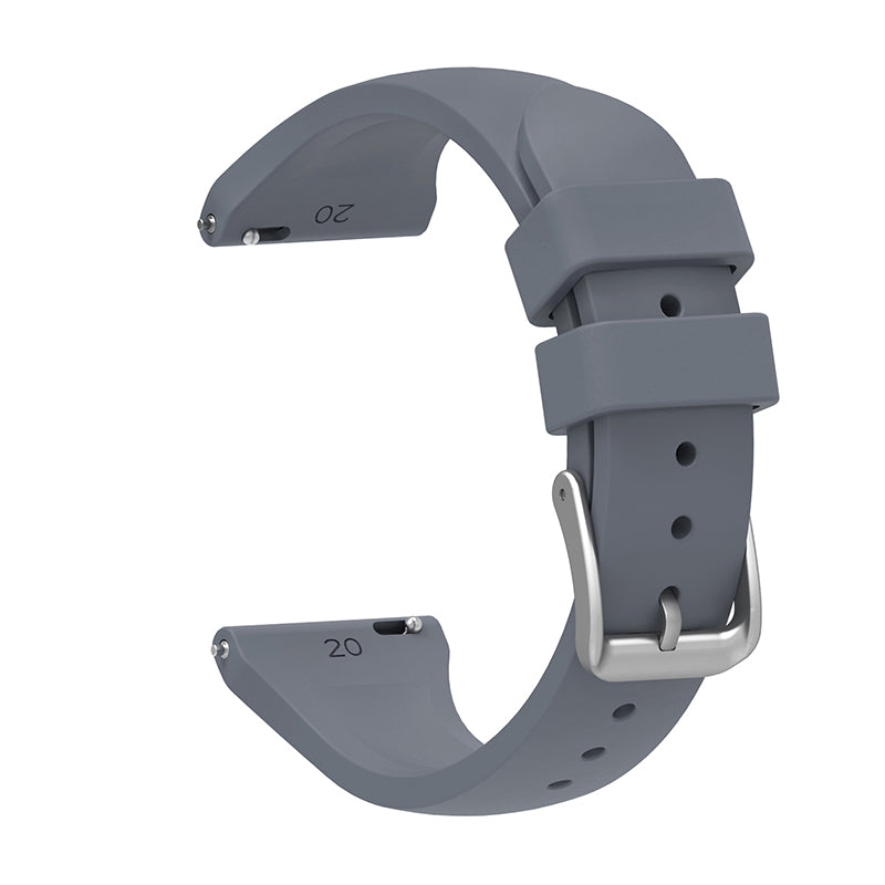 For Samsung Galaxy Watch3 41mm Gear Sport Huawei Watch 2 Silicone Watch Strap 20mm Quick Release Wrist Band with Buckle for Sports Watch