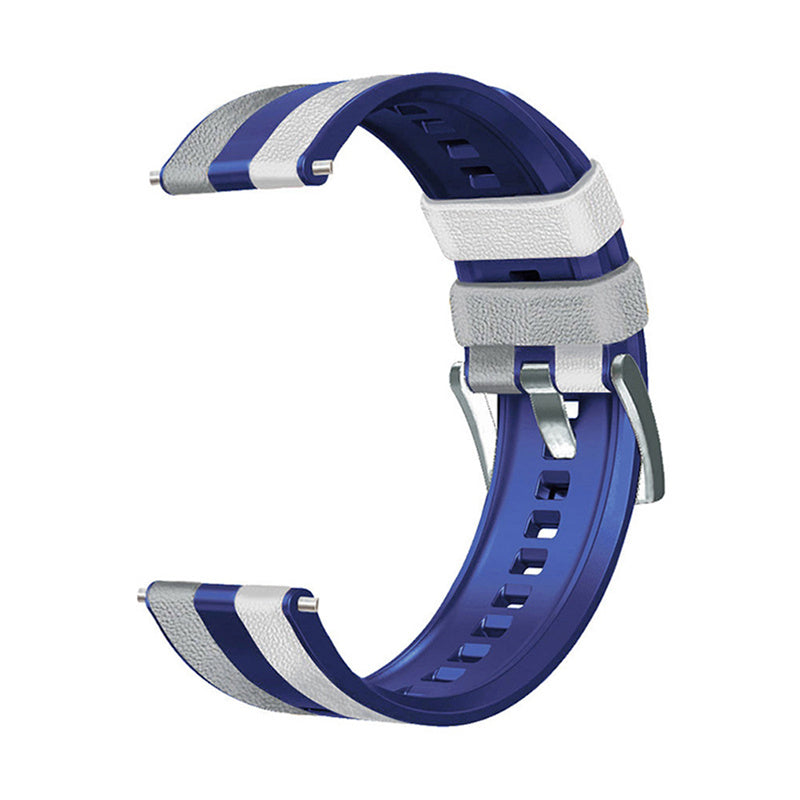 For Huawei Watch GT3 Huami Amazfit GTR3 Three Color Design 22mm Leather Coated Silicone Wrist Band Replacement Smartwatch Strap
