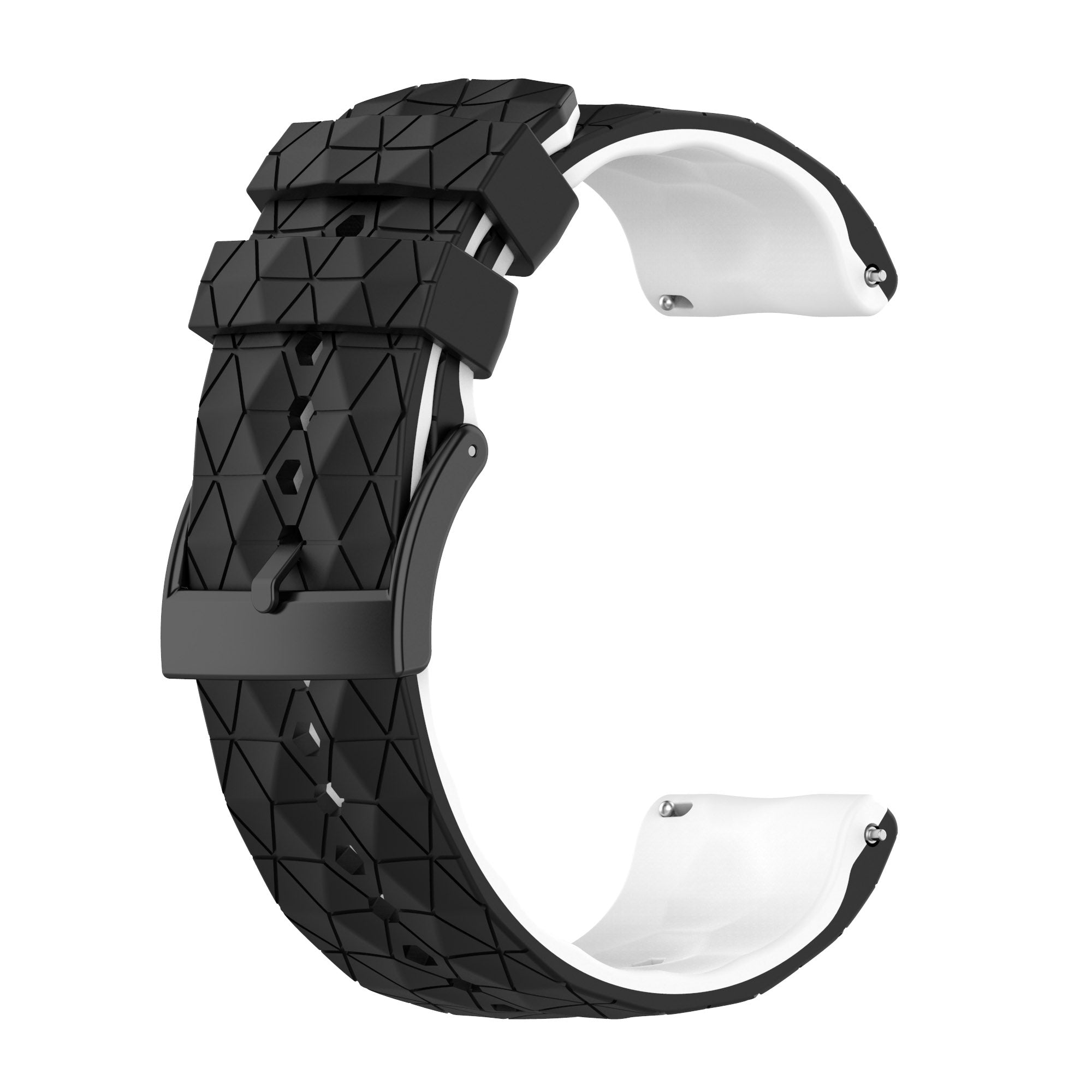 For Suunto 9 Suunto 9 Baro Spartan Sport Wrist HR Traverse Football Textured 24mm Silicone Watch Band Quick Release Wrist Strap Sports Watch Parts