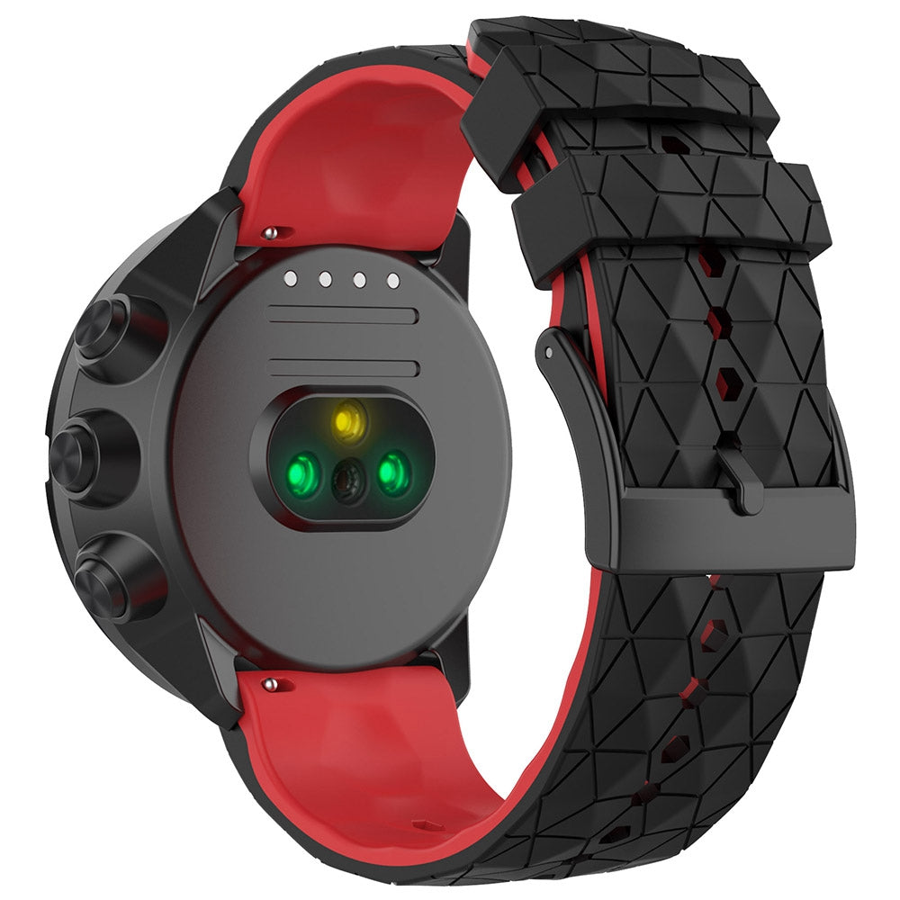 For Suunto 9 Suunto 9 Baro Spartan Sport Wrist HR Traverse Football Textured 24mm Silicone Watch Band Quick Release Wrist Strap Sports Watch Parts