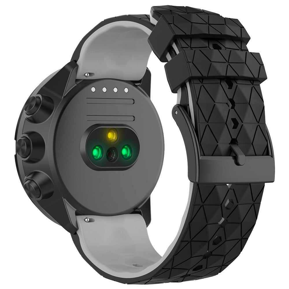For Suunto 9 Suunto 9 Baro Spartan Sport Wrist HR Traverse Football Textured 24mm Silicone Watch Band Quick Release Wrist Strap Sports Watch Parts