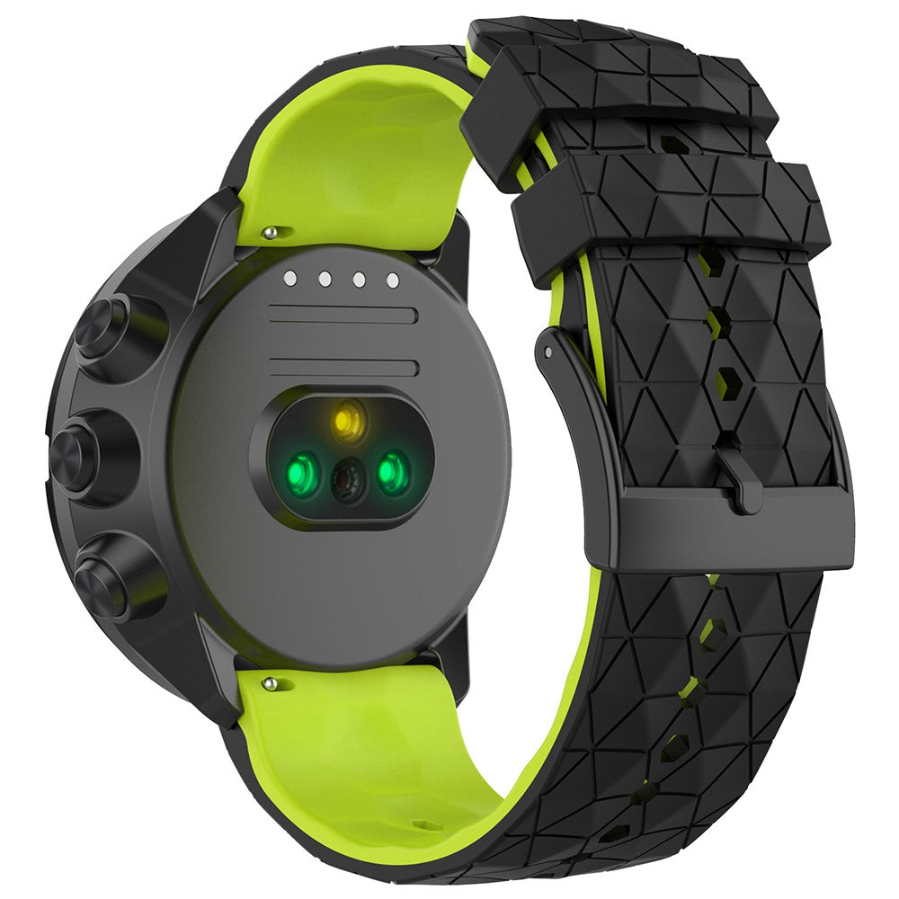 For Suunto 9 Suunto 9 Baro Spartan Sport Wrist HR Traverse Football Textured 24mm Silicone Watch Band Quick Release Wrist Strap Sports Watch Parts