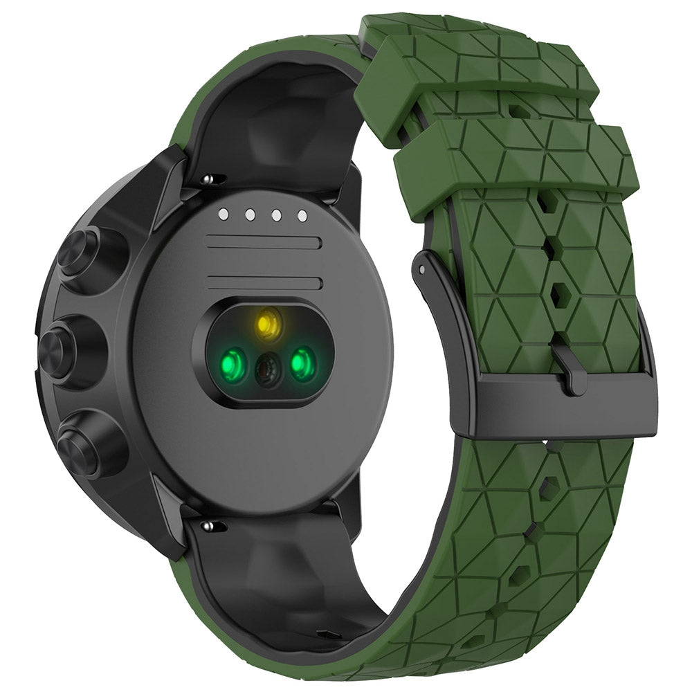 For Suunto 9 Suunto 9 Baro Spartan Sport Wrist HR Traverse Football Textured 24mm Silicone Watch Band Quick Release Wrist Strap Sports Watch Parts