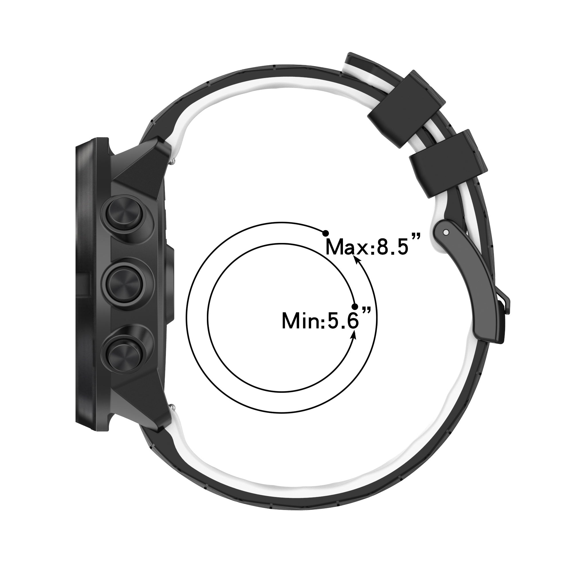 For Suunto 9 Suunto 9 Baro Spartan Sport Wrist HR Traverse Football Textured 24mm Silicone Watch Band Quick Release Wrist Strap Sports Watch Parts