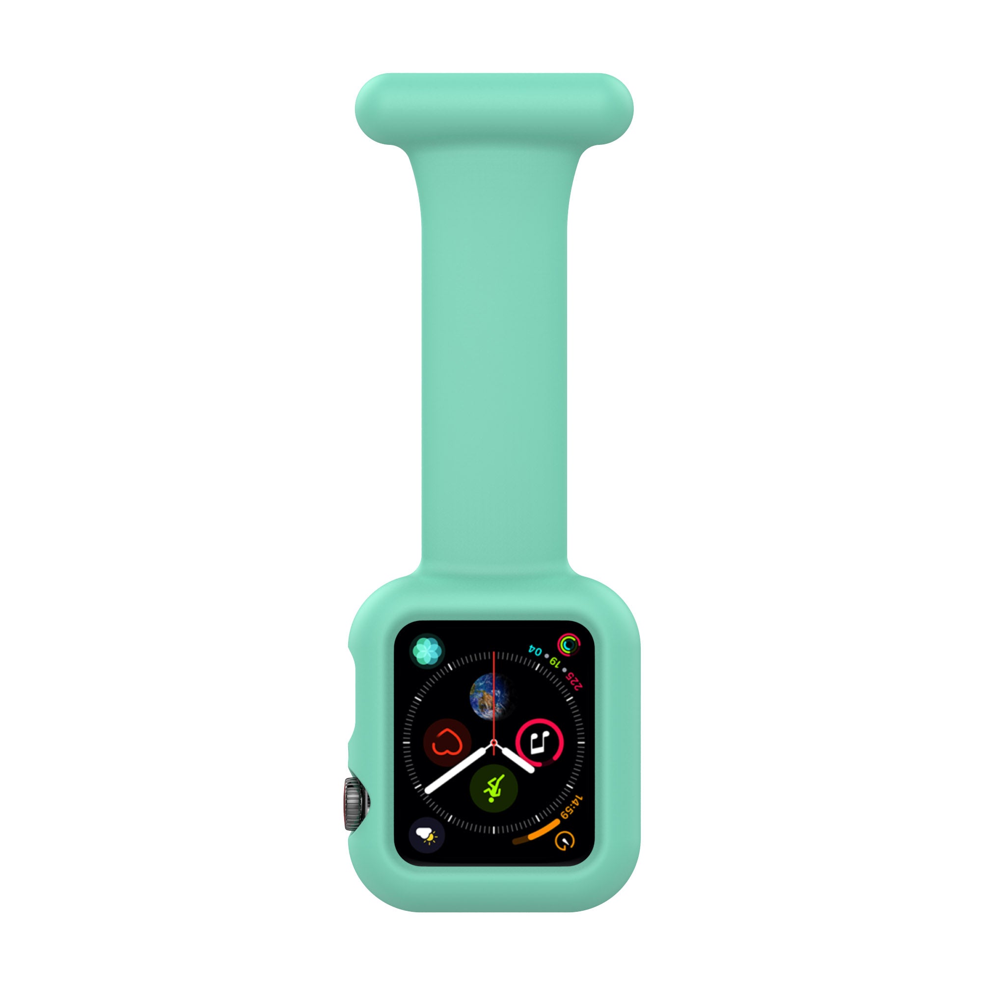 For Apple Watch Series 9 8 7 41mm 6 5 4 SE (2023) SE(2022) SE 40mm 3 2 1 38mm Shockproof Silicone Smartwatch Frame Protector Watch Band Replacement