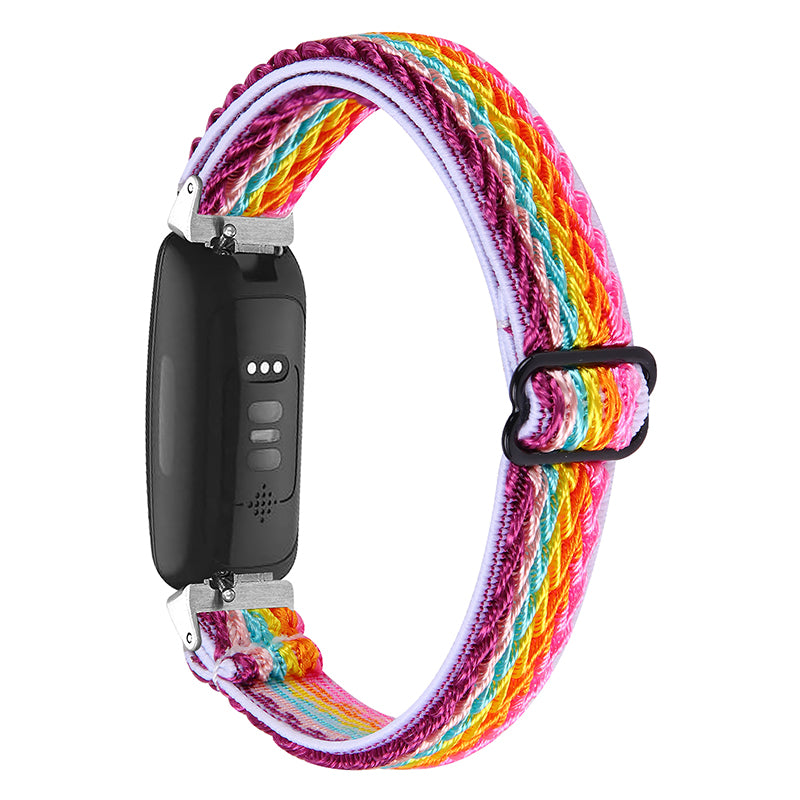 For Fitbit Inspire HR Inspire Inspire 2 Ace 2 Elastic Woven Watch Band Adjustable Wrist Strap Replacement
