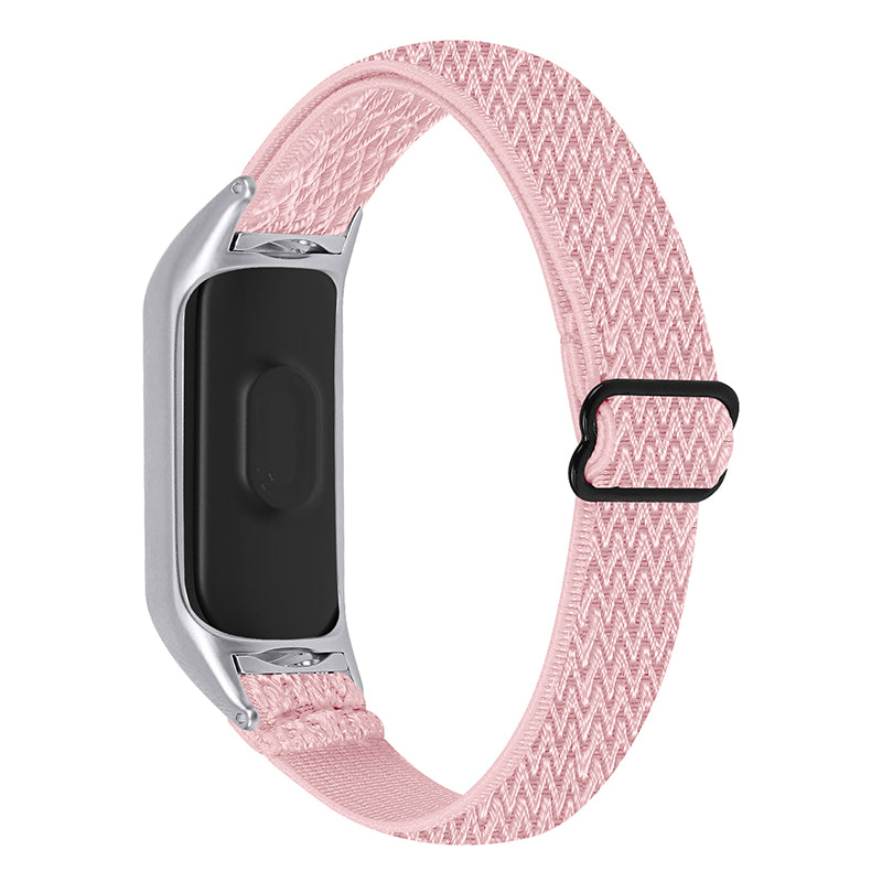For Xiaomi Mi Band 5 6 Sport Elastics Nylon Watch Band Adjustable Woven Loop Wristband Replacement Bracelet Accessories