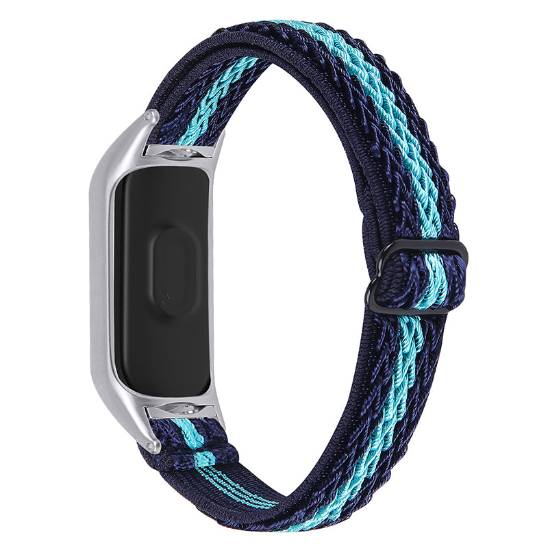 For Xiaomi Mi Band 5 6 Sport Elastics Nylon Watch Band Adjustable Woven Loop Wristband Replacement Bracelet Accessories