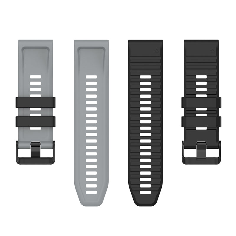 For Garmin Fenix 7X 6X 5X 26mm Replacement Smart Watch Strap Dual Color Silicone Watchband