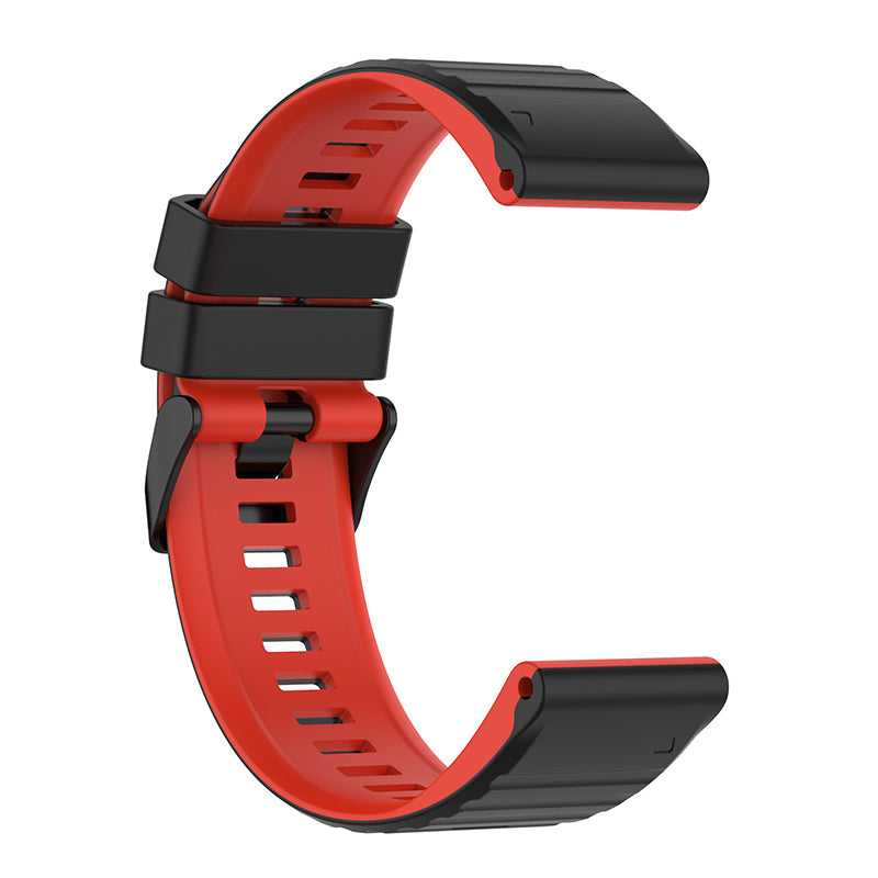 For Garmin Fenix 7 6 5 Amazfit Falcon Silicone Watch Band 22mm Dual Color Adjustable Smart Watch Strap Replacement