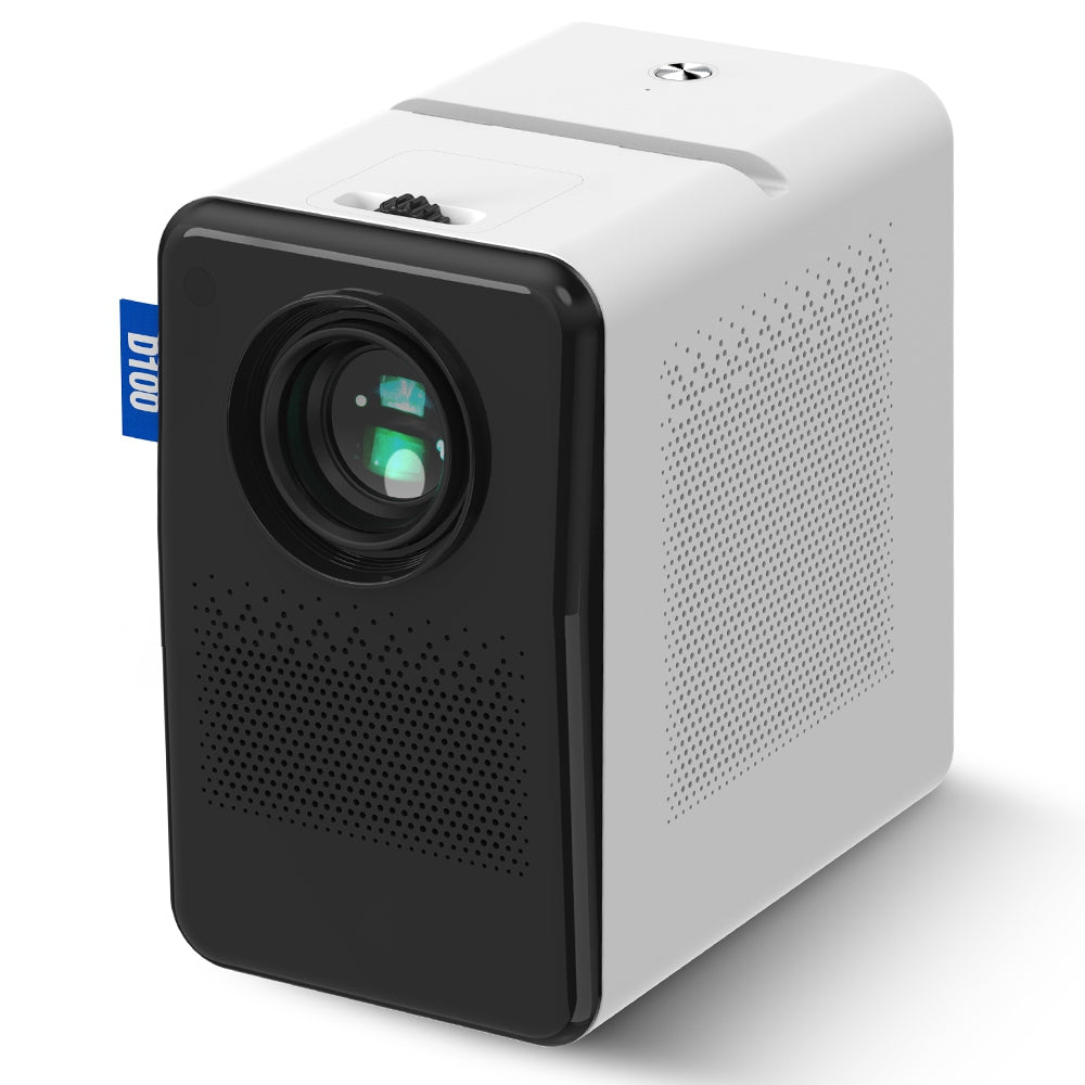 D100 Home Theater 1080P HD Projector 180 ANSI Lumens Manual Focus 100'' Display Mini Projector