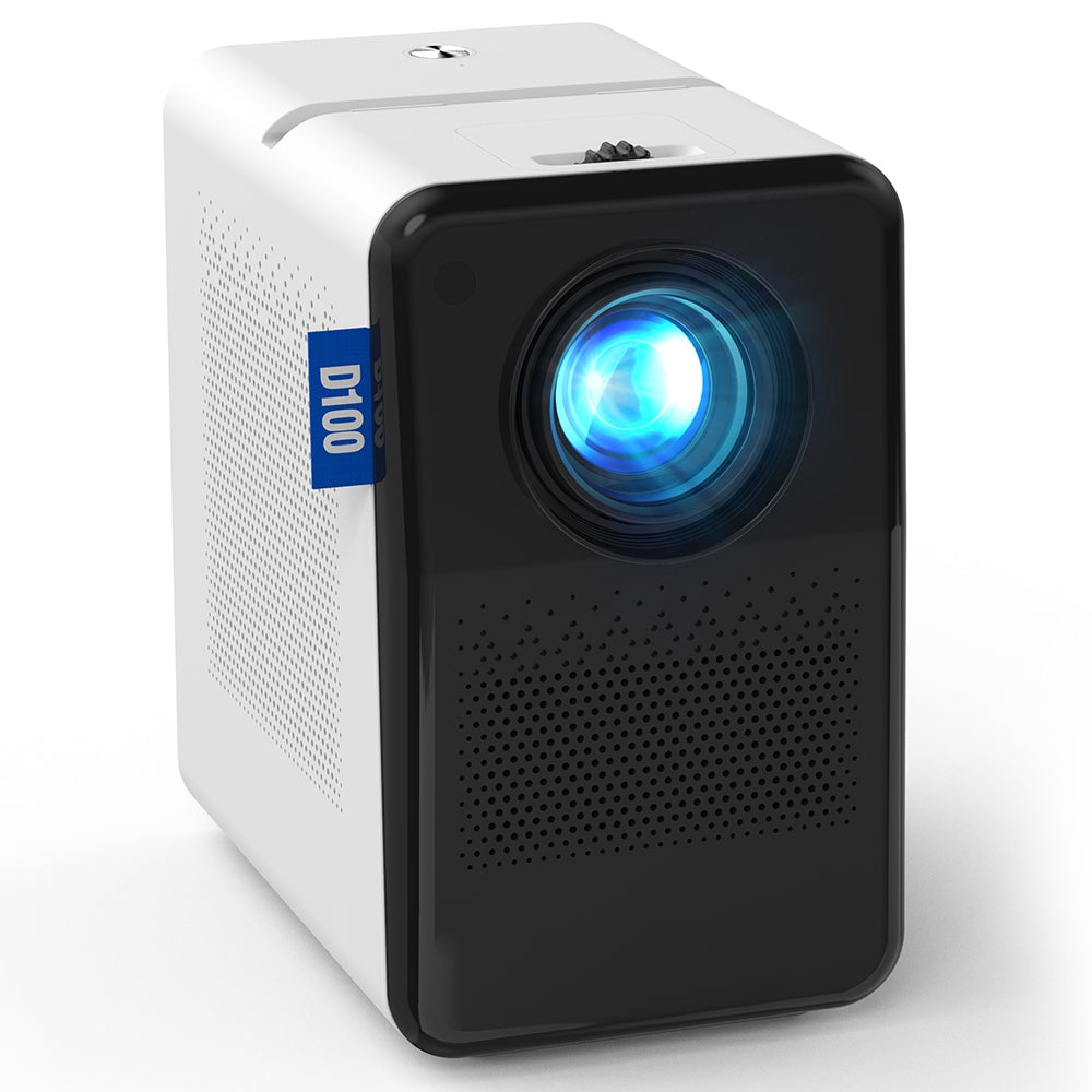 D100 Home Theater 1080P HD Projector 180 ANSI Lumens Manual Focus 100'' Display Mini Projector