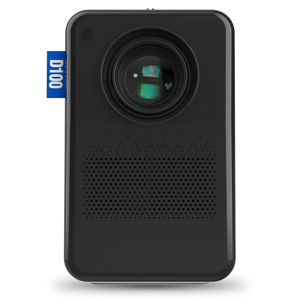 D100 Home Theater 1080P HD Projector 180 ANSI Lumens Manual Focus 100'' Display Mini Projector