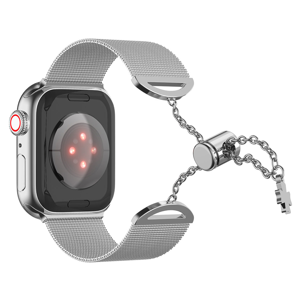 For Apple Watch Series 9 8 7 41mm 6 5 4 SE (2023) SE(2022) SE 40mm 3 2 1 38mm Stainless Steel Milanese Adjustable Bracelet Watch Band Replacement Wrist Strap