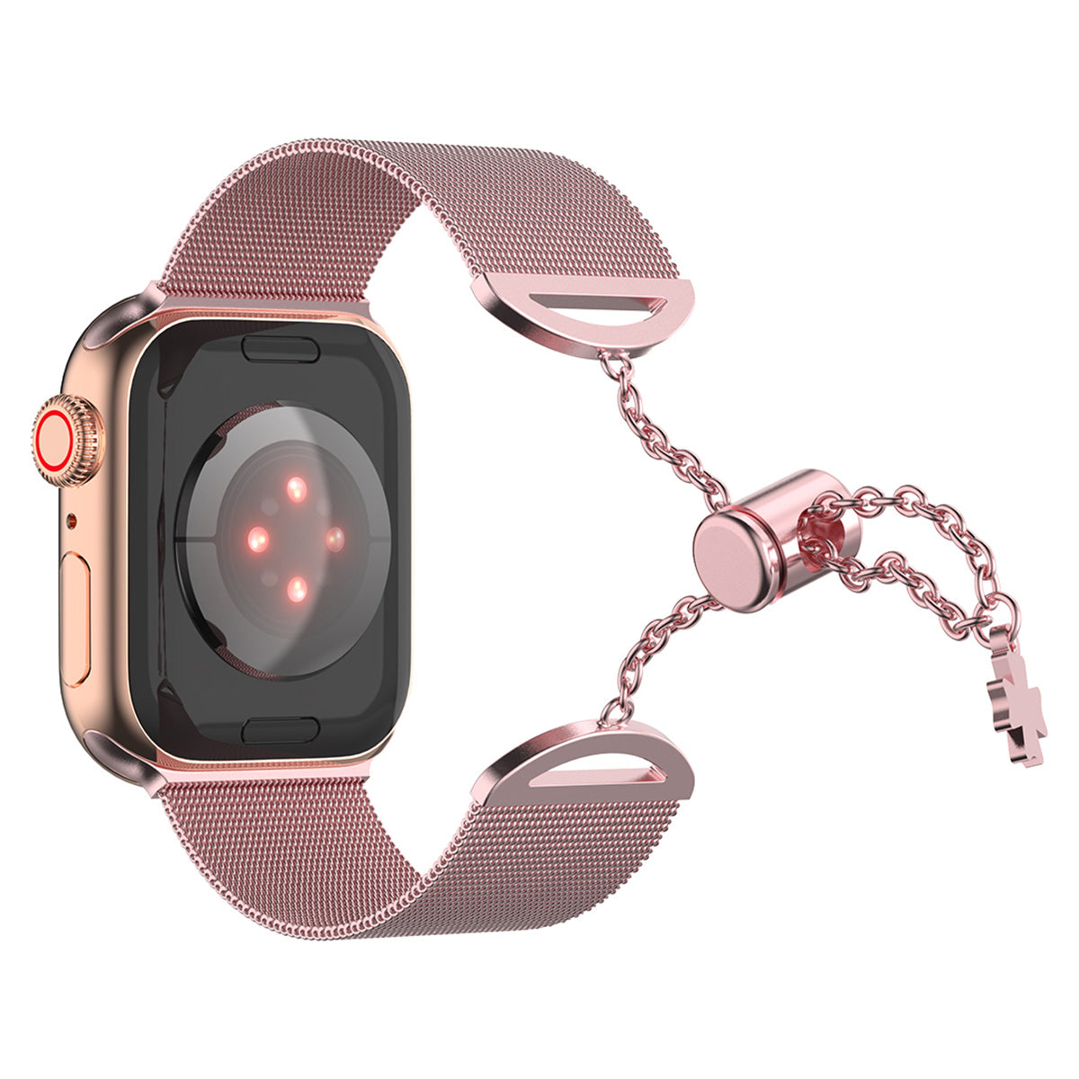 For Apple Watch Series 9 8 7 41mm 6 5 4 SE (2023) SE(2022) SE 40mm 3 2 1 38mm Stainless Steel Milanese Adjustable Bracelet Watch Band Replacement Wrist Strap