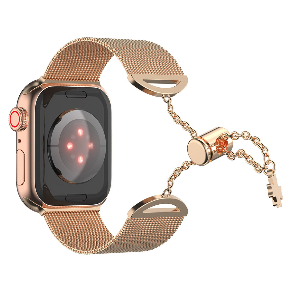For Apple Watch Series 9 8 7 41mm 6 5 4 SE (2023) SE(2022) SE 40mm 3 2 1 38mm Stainless Steel Milanese Adjustable Bracelet Watch Band Replacement Wrist Strap